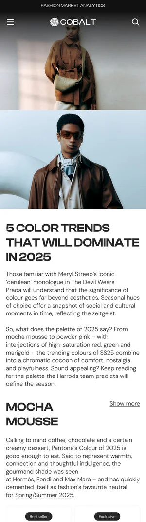 5 Color Trends page